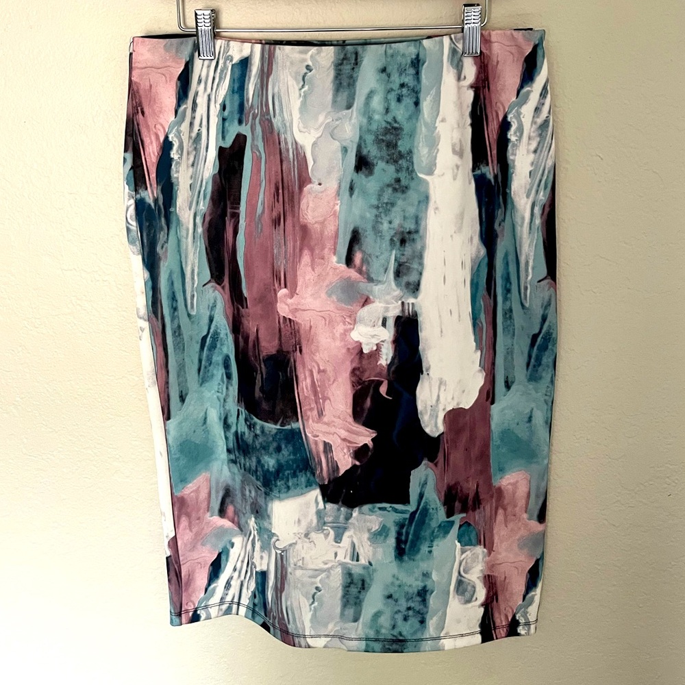 Mossimo Marble pattern Pencil skirt L. - Picture 2 of 3